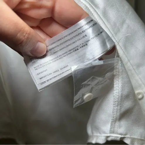 C/MEO COLLECTIVE White Button Down Shirt women’s small classic minimal career