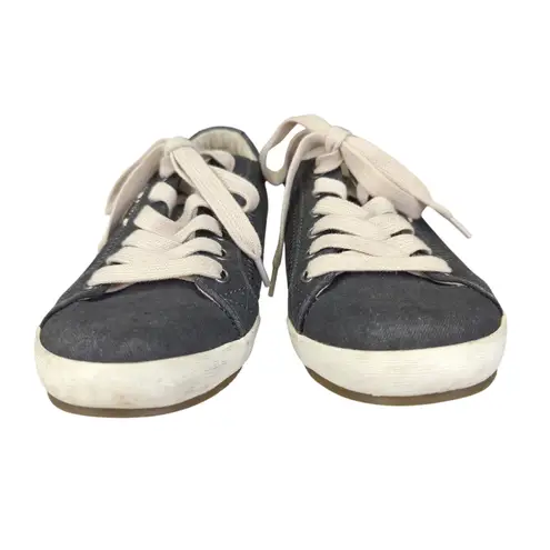 Taos Women's Star Canvas Sneakers Gray Lace Up Comfort Casual Shoes Size 6.5