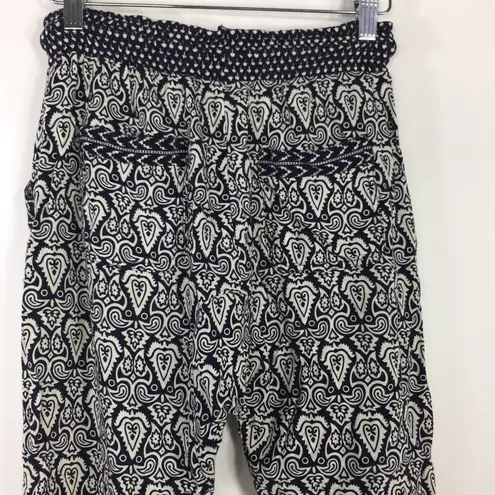 Forever 21  Tapered Pull On Pant Printed Drawstring Elastic Waist Tapered pants