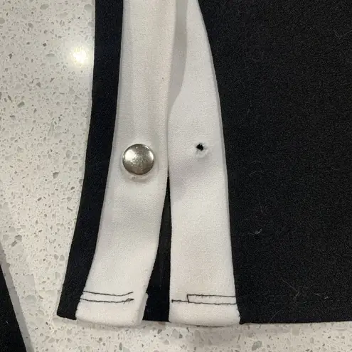 MadRag Size S Jumpsuit Y2K Black Tuxedo Stripes Track Fashion Snap Legs Women’s