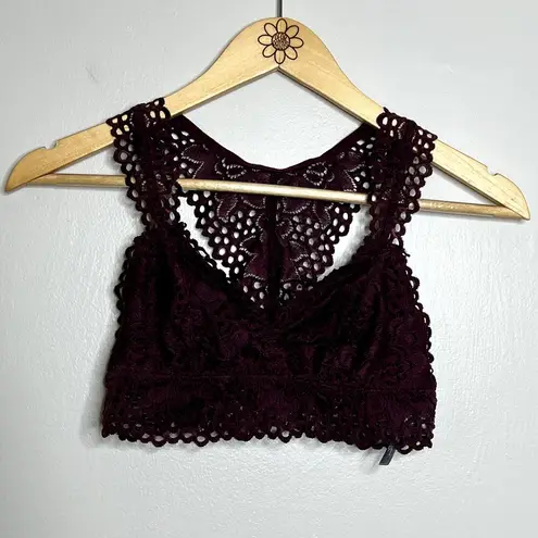 Aerie  Purple Lace Racerback Bralette