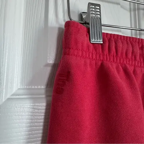 Tna COZY Fleece Sweatpants Joggers in Red Size S