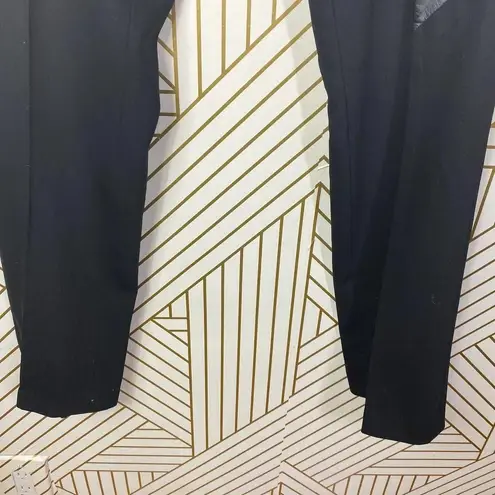 Bally Leather Accent Black Dress Pants Size US 8