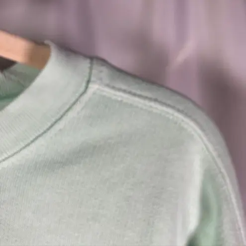 Lake Girl Let's Go To The Lake Embroidered Mint Green Crewneck Sweatshirt M Size M