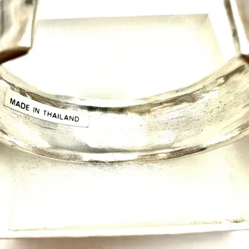 Sterling Silver 925 Studded Cuff Bracelet Fits 6.5