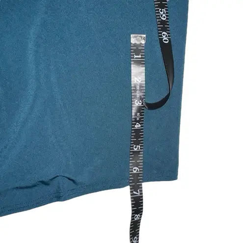 Katie May Making Moves Teal Sleeveless V-Neck Gown Maxi Dress XS In Peacock