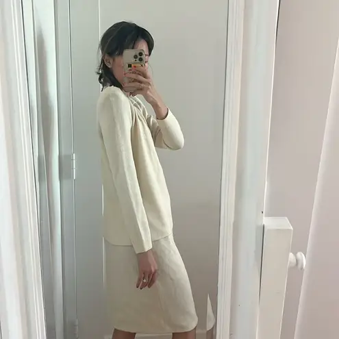 St. John Vintage 3 piece bandeau, skirt and cardigan set