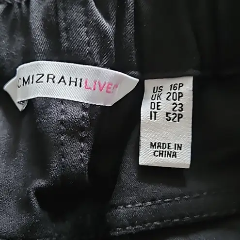 Isaac Mizrahi Live! Petite Stretch Slim Pants - Pitch Black, Size 16P, NWOT