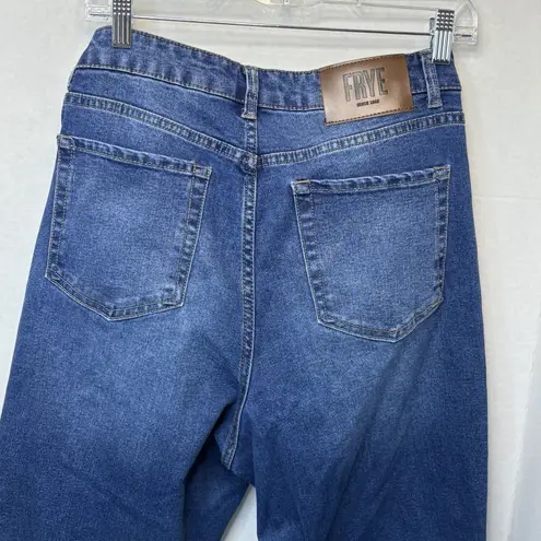 Frye  Straight Leg Jeans Women’s Size 8/30" High Rise Medium Wash Stretch Denim