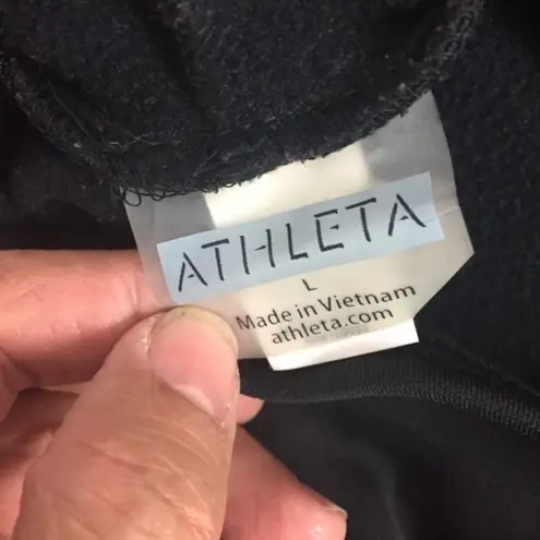 Athleta  | scuba fleece lined turtleneck black L