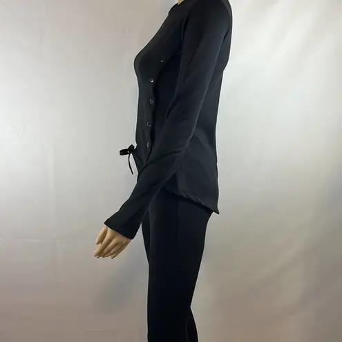 Reflex Two Piece Long sleeve Workout outfit.. Size xsmall Black Top and Bottom