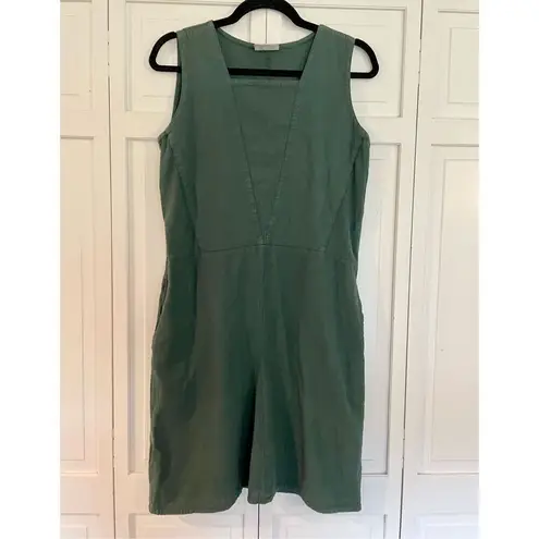 Eucalyptus green cotton pocket dress Size M