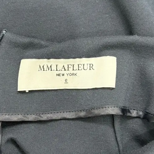 MM.LaFleur Navy Blue Greenpoint Center Back Zip Pencil Skirt Front Slit Size 6 - Image 7