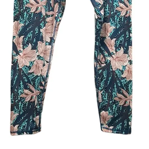 Glyder High Power Floral Print Leggings Size Large