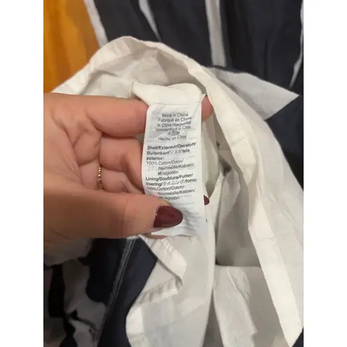 Point Sur Black White Abstract Floral Cotton Tiered Maxi Dress Size 0 Boho Pom T