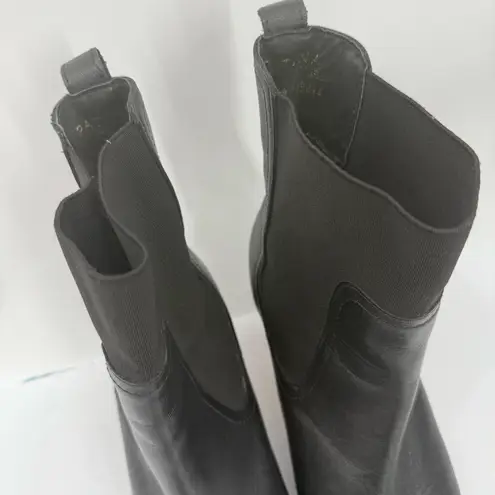 Patina Vero Boot 10.5 Portland Leather Goods Square Chelsea Heel Handmade Mexico Black