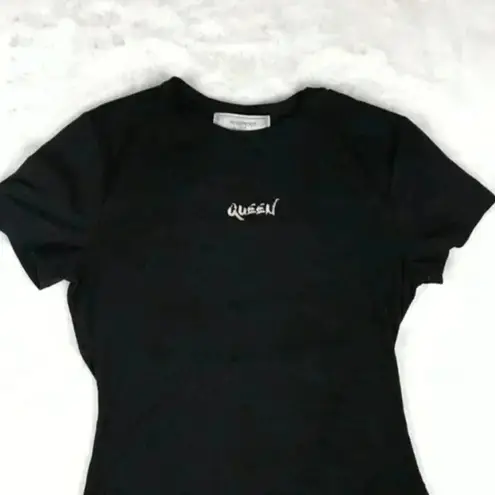 No Comment Short Sleeve QUEEN Ribbed T-Shirt SMALL