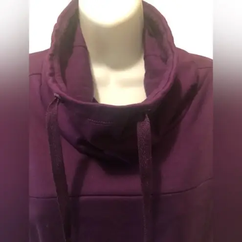 Fabletics  Europa Cowl Neck Sweatshirt  SZ. S  PURPLE Funnel Pullover Stretch
