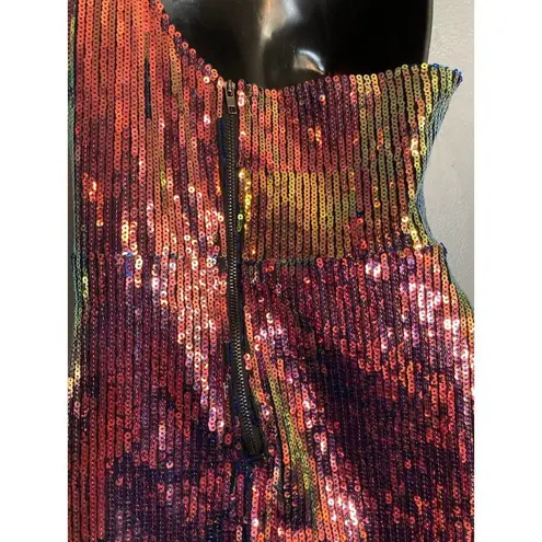 Hot & Delicious one shoulder sequin mini dress
