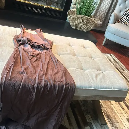 Dissh  Brown Linen Full Length Jumper Size 10