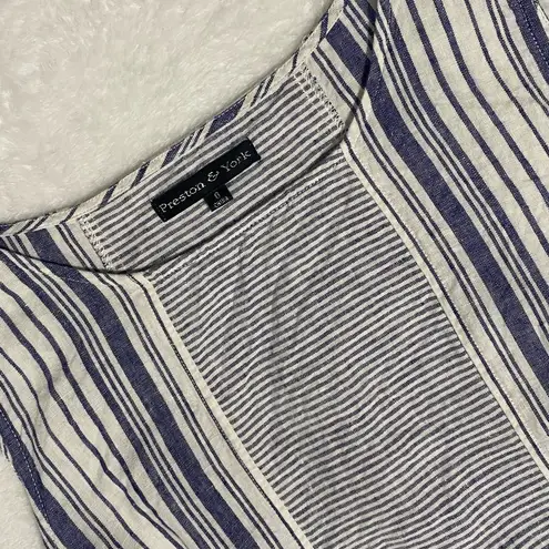 Preston & York Blue and White Linen Drees