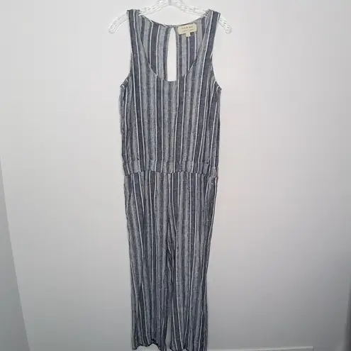 Cloth & Stone  stripe sleeveless jumpsuit size small - Image 2