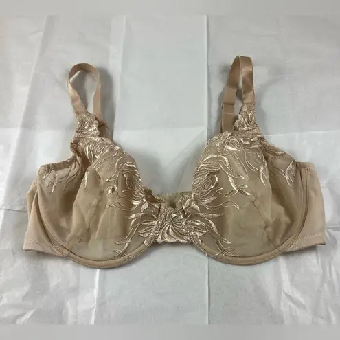 Wacoal 36D vintage style Creme floral underwire bra