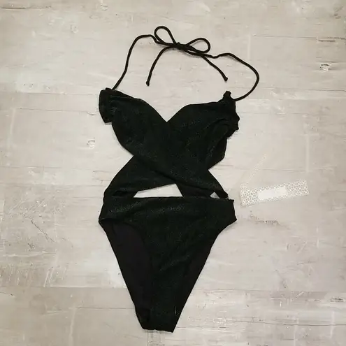 Devon Windsor ππ Astrid Full Piece Midnight Green ~ One-Piece Swimsuit S NWT