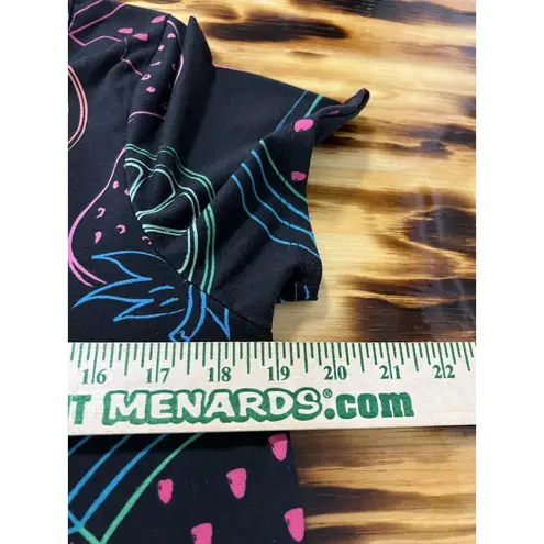 LuLaRoe  Fruit Size Large Classic‎ T Shirt  Neon Print Preppy Beach Travel Women