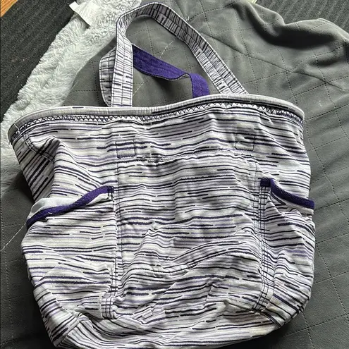 Stylish Purple and Gray Women's Tote Bag