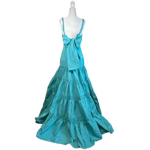 Alexis Chantalle Dress in Aqua Small New Womens Long Maxi Princess Gown