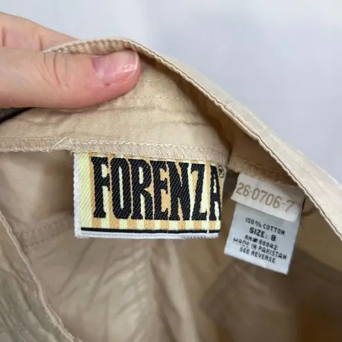 Forenza Vintage Khaki Midi/Maxi Straight Skirt 100% Cotton Size 8 Classic