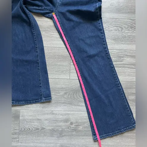 Lauren Ralph Lauren True Blue Denim Modern Flare Jeans Size 12 Casual Classic