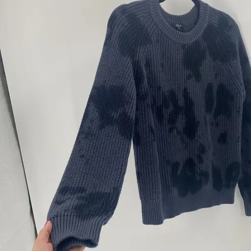 Black Cotton Cashmere Sweater Rails VENUS IRON BLACK TIE DYE size S