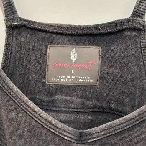 FREE PEOPLE Movement Jumpsuit Women Size Large Relaxed Oversized Gray