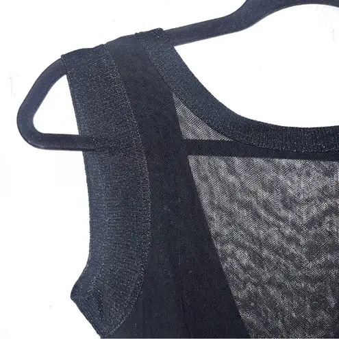 Dolce & Gabbana Black Silk Sparkly Sheer Satin Skirt Mini Dress