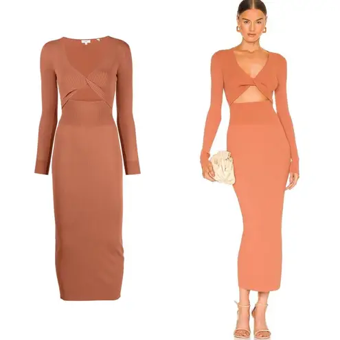 ALC Frank NWT A.L.C. Madison twist cut-out dress in Terracotta