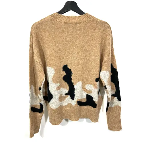 360 Cashmere  Leannah Printed Wool Blend Sweater