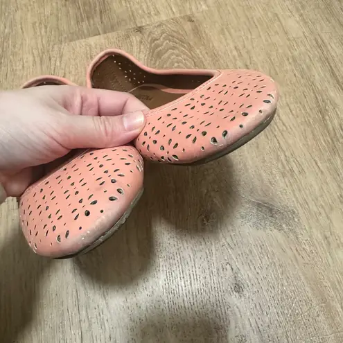 Arizona Jeans ARIZONA | Women's Coral Laser Cut Pinhole Spring Summer Casual Ballet Flats, 7.5