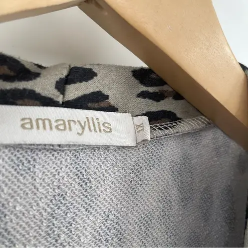 AMARYLLIS Cardigan Leopard Open With Pockets Animal Print Long Sleeve Size 1X - Image 5