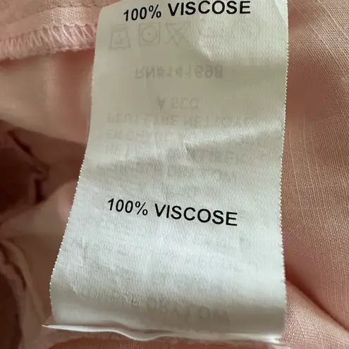 Ramy Brook NEW! Powder Pink Ray Jumpsuit Fringe Neckline Ankle Cuffs Size XS