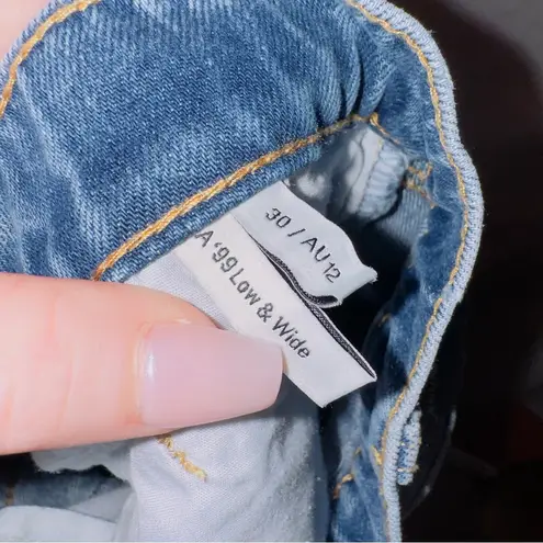 Abrand A '99 Low & Wide Leg Jeans size 30 AU 12