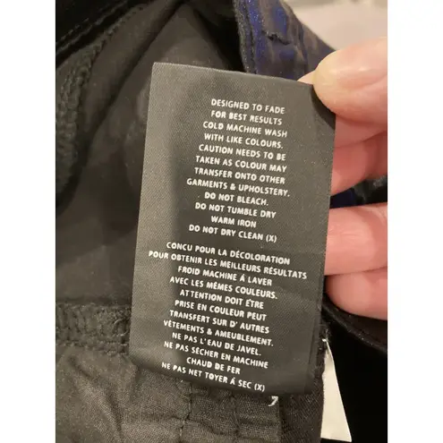 Free People  Neon Blonde Pants Womens 31 Black Blondie Mid Rise Faux Leather New