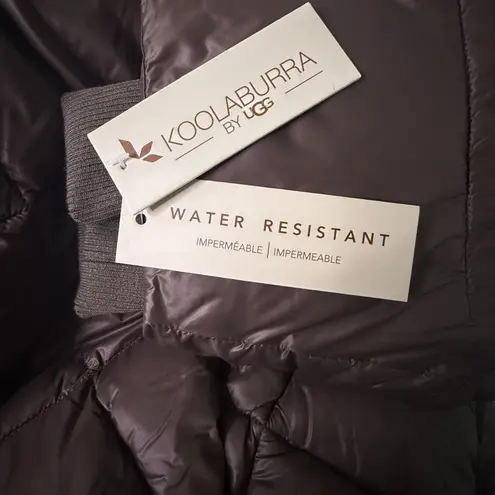 NWT Koolaburra by UGG Womens Sherpa Mixed Media Puffer Jacket Sz XXL Brown