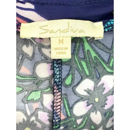 SANDIVA Tropical Swim Coverup Wideleg Pants Size‎ M Flowy Vacation Cruise Light Size M