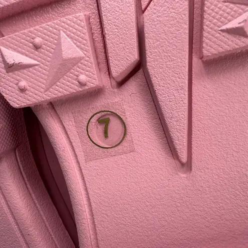 Liliana Pink Chunky Platform Loafers By Women Size 7 Shiny Shade of Pink Slip On