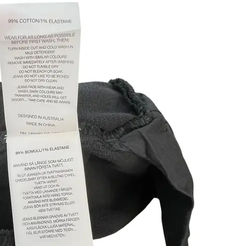 Rolla's Dusters Corduroy Pants Straight Leg High Waist Cords Black Size 29