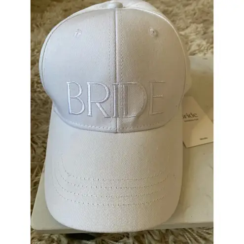 None NWTs White Bride Baseball Cap Honeymoon Bridal Bachelorette Wedding Engagement