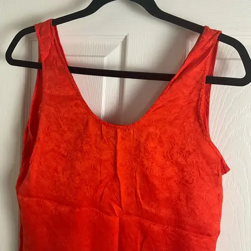 Diane Gilman sleeveless 100% silk top size small vintage