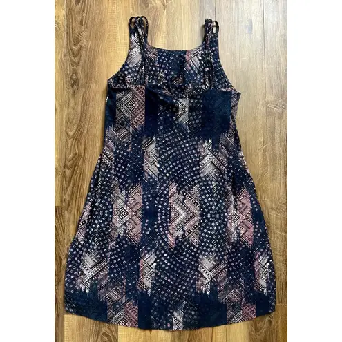 Kyodan‎ Outdoor Leaf Print Mini Dress, Women's Size L Navy Bra Built In Pockets Black Size L